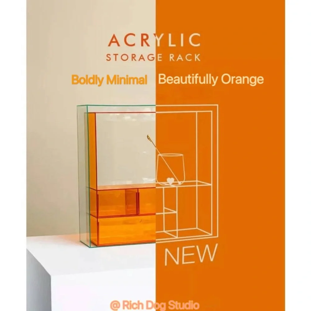 Aryclic Cosmetic Makeup Accessories Storage Rack